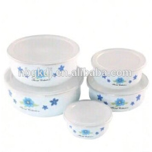 5pcs enamel flower bowl wedding candelabra crystal wedding cen